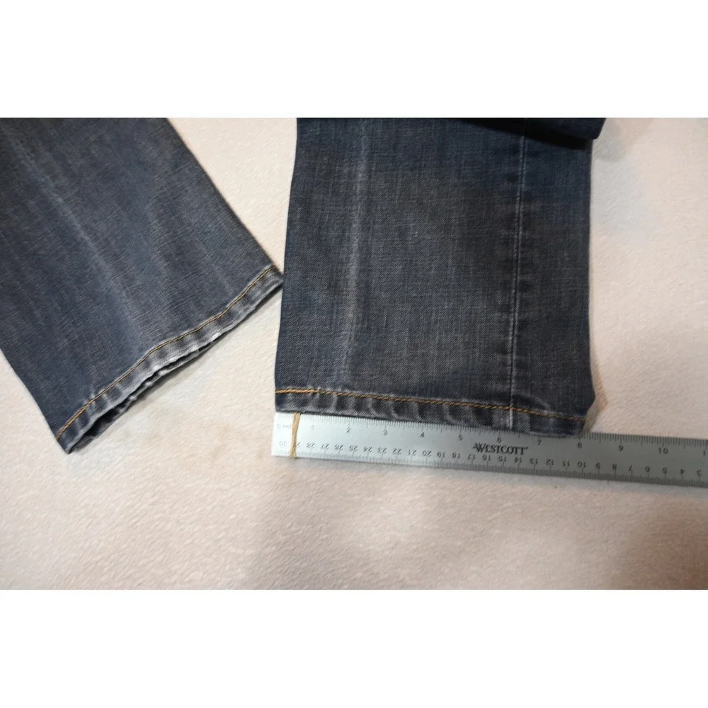 Levis 513 Slim Fit Jeans Mens 36x30 Dark Wash Blue Denim Pants Excellent